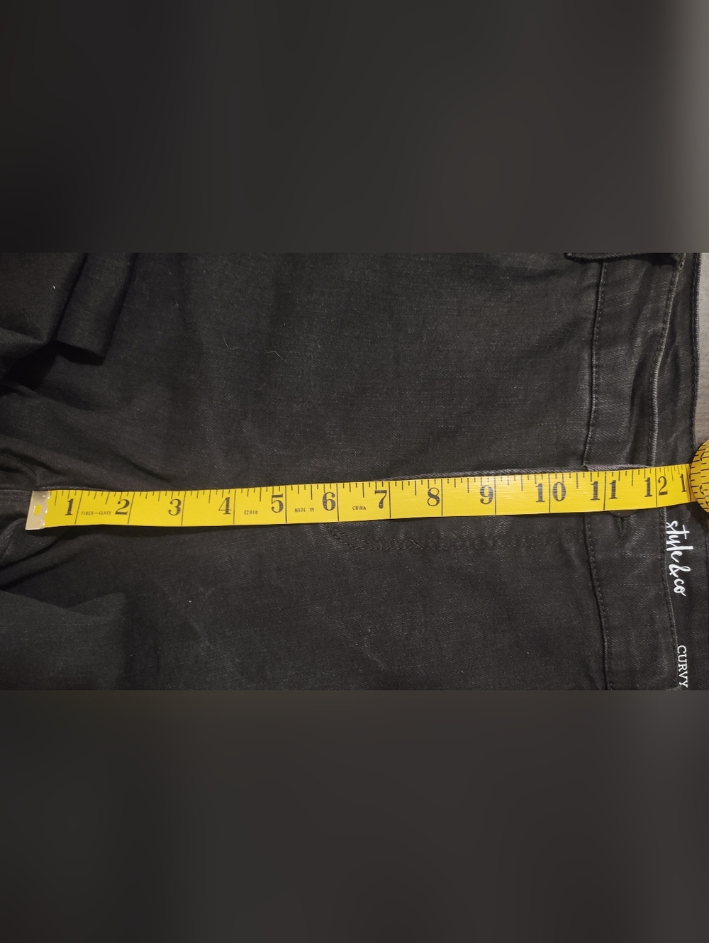 Style & Co Curvy Skinny Ankle Embellished Jeans - Picture 10 of 11